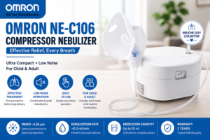 Omron Nebulizer NEC 106 review – ultra compact device with masks