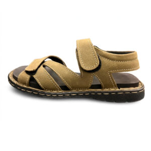NanaFlips Original Leather Ortho & Diabetic Sandals for Ladies, Pregnancy Care Footwear  - Soft PU Sole, Adjustable Velcro, Foot Pain Relief -